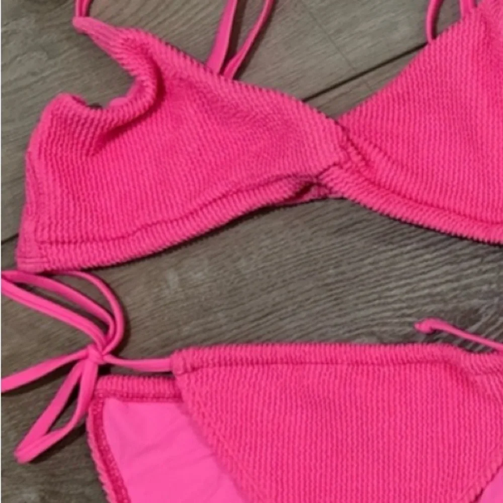 Good American Women’s Always Fit Bikini - Twisted Top & Good Waist Bottom Pink 0 - Picture 12 of 12